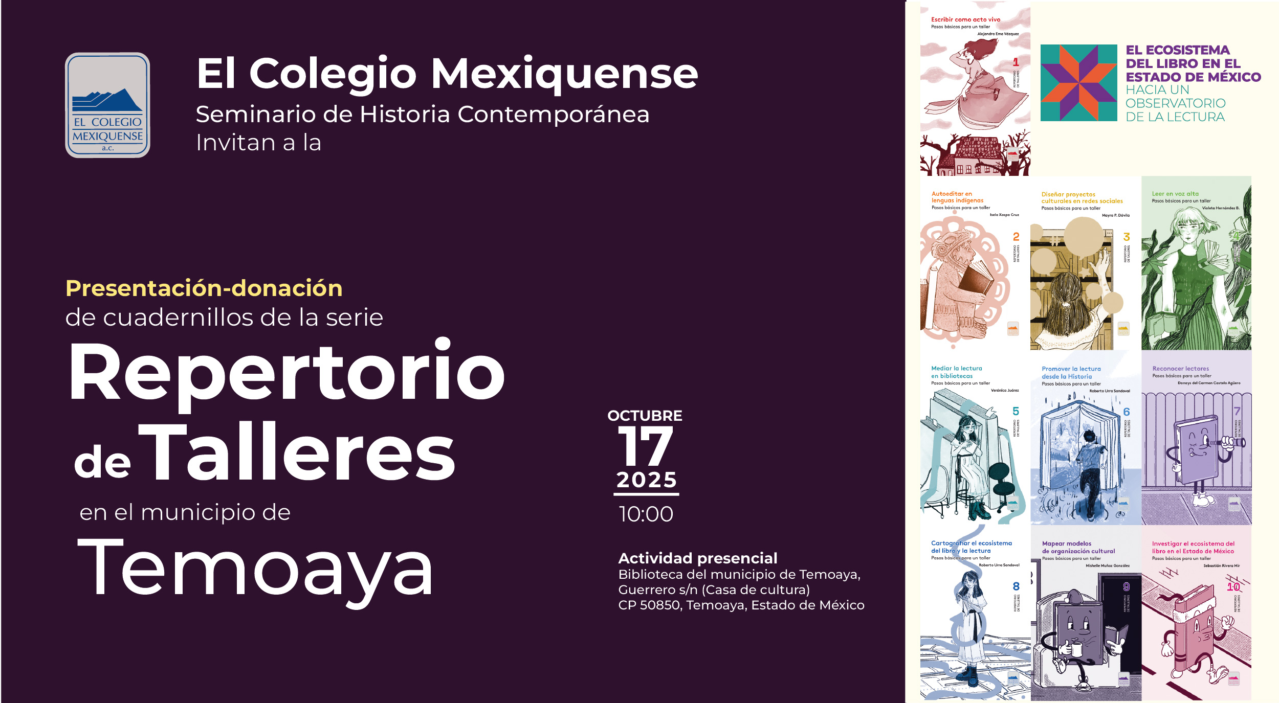 Presentación-donación de la serie de cuadernillos "Repertorio de Talleres"