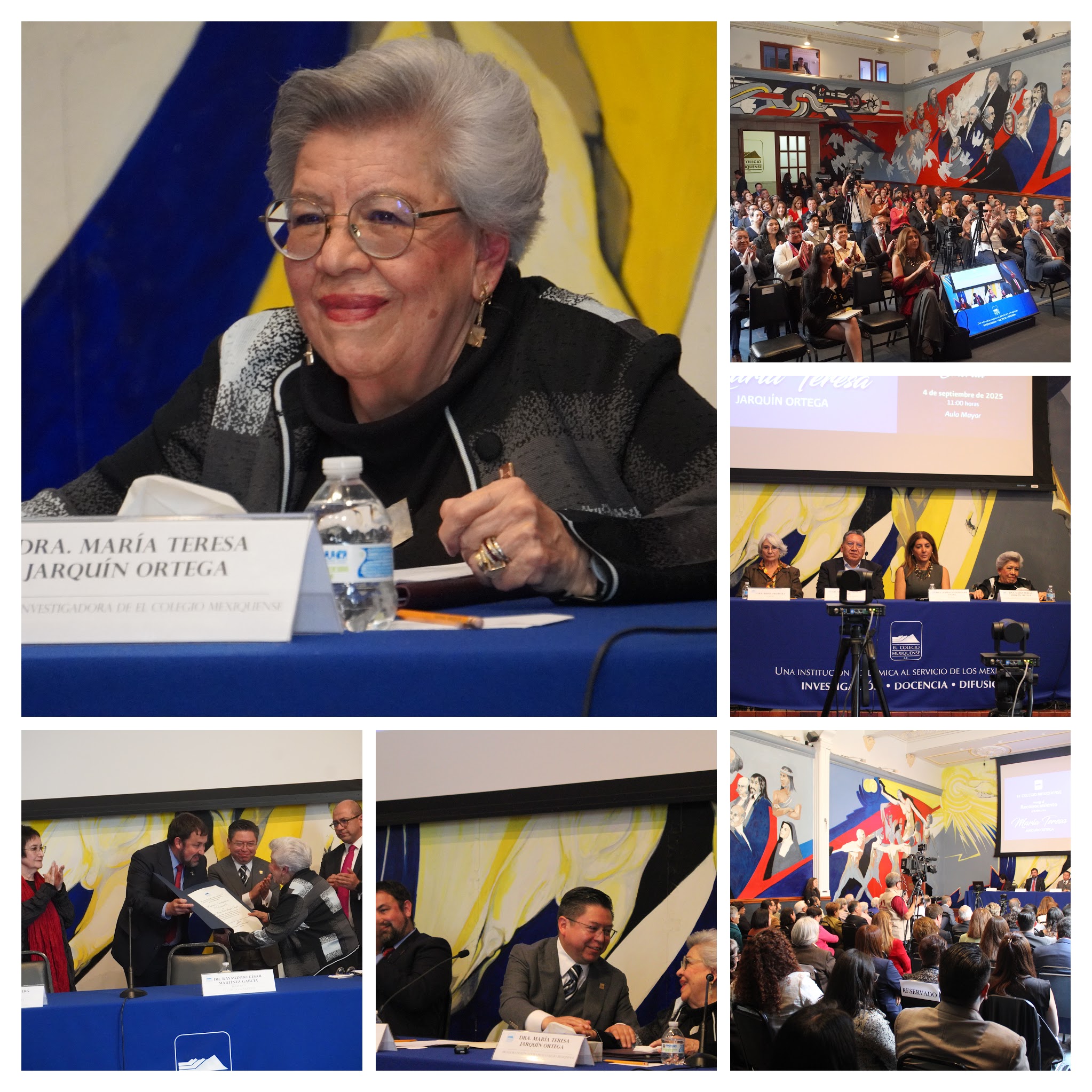 La historiadora María Teresa Jarquín Ortega, primera profesora-investigadora emérita de El Colegio Mexiquense